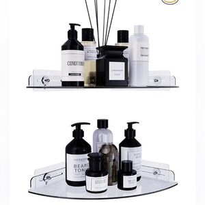 Acrylic Corner Shelves 2 Pack